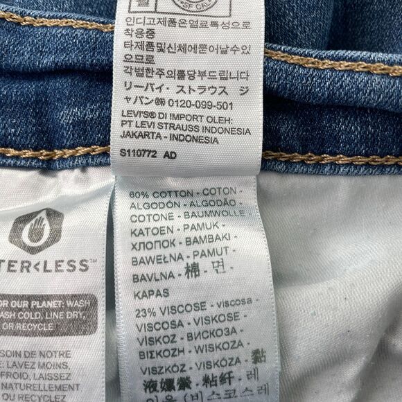 Levis 314 Jeans 30x28.5 Womens Levis 314 Shaping Straight Jeans 30x28 Levis 314 - Picture 13 of 14